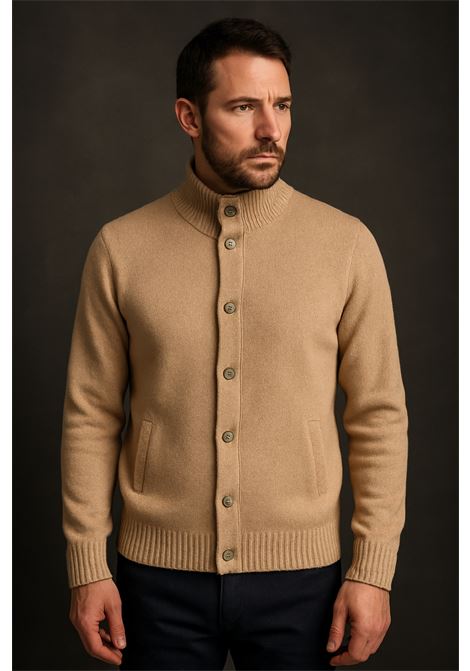 Cardigan Uomo in Lana Cavalieri Milano  Colore Tortora Cavalieri Milano | Maglieria | 87077407